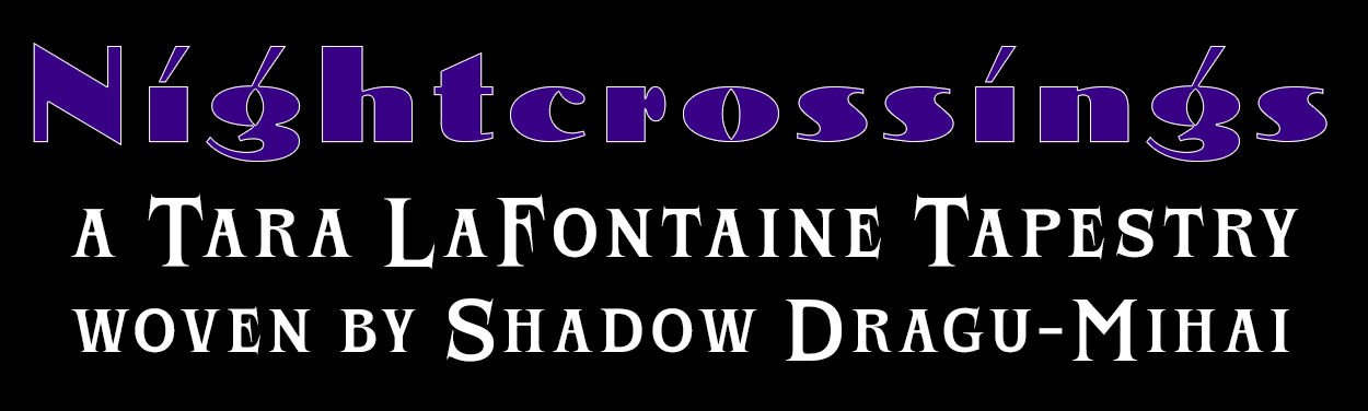Nightcrossings, A Tara LaFontaine Tapestry, woven by Shadow Dragu-Mihai